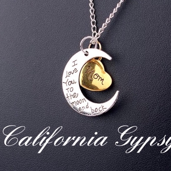 I Love You To The Moon Mom Necklace - Picture 7 of 7